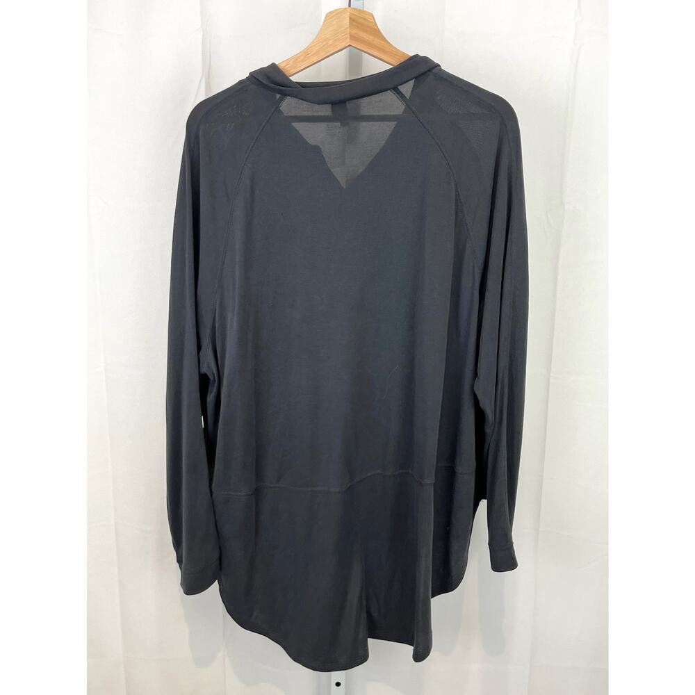 WE THE FREE People Henley Hi Low Tunic Top  Size S Collared Long Sleeve Gray - Picture 3 of 9